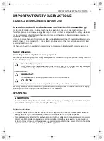 Предварительный просмотр 3 страницы LG MZBZ1715 Series Owner'S Manual