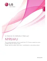 LG N195WU Installation Manual предпросмотр