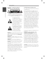 Preview for 2 page of LG NB2520A Owner'S Manual