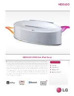 Preview for 1 page of LG ND5630 Specifications