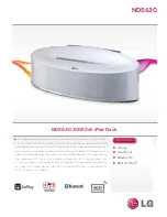 LG ND5630 Specifications предпросмотр