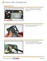 Предварительный просмотр 4 страницы LG Nexus 4 E960 Disassemble Manual