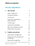 Preview for 4 page of LG Nexus 4 Manual Book