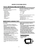 Предварительный просмотр 10 страницы LG NN-E225BB BPQ Service Manual