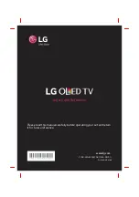 Предварительный просмотр 1 страницы LG OLED55B6V.AEK Safety And Reference