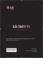 LG OLED55B7 Series Safety And Reference предпросмотр