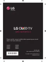 LG OLED55B7A Safety And Reference предпросмотр