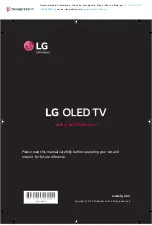 LG OLED55B8 Series Safety And Reference предпросмотр