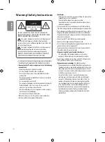 Preview for 2 page of LG OLED55B8 Series Safety And Reference