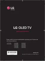 Предварительный просмотр 1 страницы LG OLED55B8SDC Safety And Reference