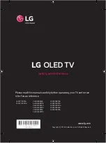 LG OLED55B8SSB Safety And Reference предпросмотр