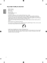 Preview for 2 page of LG OLED55B8SSB Safety And Reference