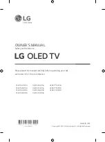 Предварительный просмотр 1 страницы LG OLED55B9PDB Owner'S Manual