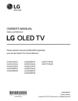 LG OLED55B9PUA Safety And Reference предпросмотр