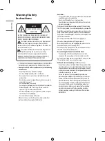 Предварительный просмотр 2 страницы LG OLED55B9PVA.AFK Owner'S Manual