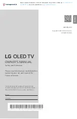 LG OLED55C27LA Owner'S Manual предпросмотр