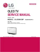 Предварительный просмотр 1 страницы LG OLED55C6P Service Manual