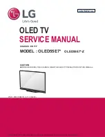 LG OLED55E7 series Service Manual preview