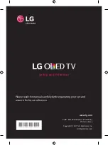 LG OLED55E7T Safety And Reference предпросмотр