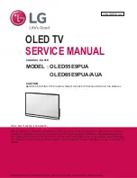 Предварительный просмотр 1 страницы LG OLED55E9PUA Service Manual