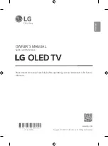 Предварительный просмотр 2 страницы LG OLED55G1 Owner'S Manual