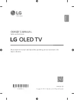 Предварительный просмотр 1 страницы LG OLED65C1PVA.AMF Owner'S Manual