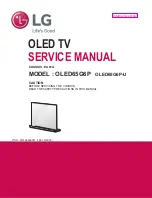 Предварительный просмотр 1 страницы LG OLED65G6P Service Manual