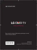 Предварительный просмотр 3 страницы LG OLED65W7 Series Manual