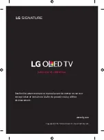 Предварительный просмотр 23 страницы LG OLED65W7 Series Manual