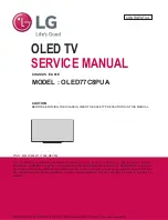 Предварительный просмотр 1 страницы LG OLED77C8PUA Service Manual