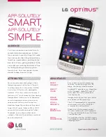 Preview for 1 page of LG Optimus M Specifications