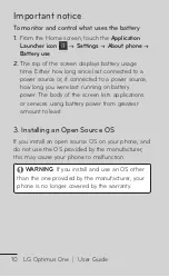 Preview for 10 page of LG Optimus One User Manual