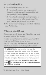 Preview for 14 page of LG Optimus One User Manual