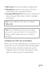 Preview for 23 page of LG Optimus One User Manual