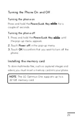 Preview for 29 page of LG Optimus One User Manual