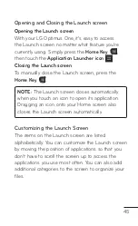 Preview for 45 page of LG Optimus One User Manual