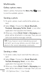 Preview for 100 page of LG Optimus One User Manual