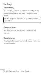 Preview for 118 page of LG Optimus One User Manual