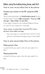 Preview for 130 page of LG Optimus One User Manual