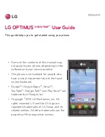 Preview for 2 page of LG Optimus Showtime User Manual