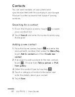 Предварительный просмотр 80 страницы LG -P509 User Manual