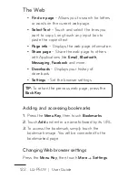 Предварительный просмотр 122 страницы LG -P509 User Manual