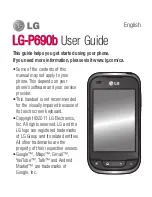 Preview for 3 page of LG P690B User Manual