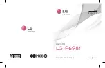 Preview for 1 page of LG P698f User Manual