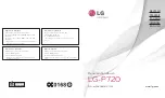 Preview for 1 page of LG P720 User Manual