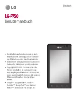 Preview for 3 page of LG P720 User Manual