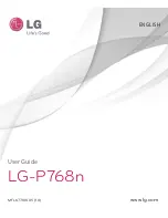 Preview for 1 page of LG P768n User Manual