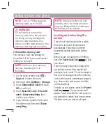 Preview for 17 page of LG P880G User Manual