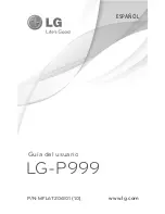 Предварительный просмотр 1 страницы LG P999 (Spanish) Guía Del Usuario