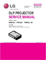 Preview for 1 page of LG PB63U Service Manual